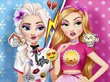 Elsa And Rapunzel Princess Rivalry