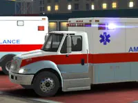 City Ambulance Car Driving