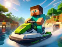 Play on Nubik Parkour On A Jet Ski