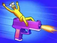 Ragdoll Gun Shooter: Cannon Spinner Playground