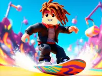 Play on Obby Snowboard Parkour